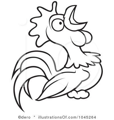 400x420 Clipart Free Rooster