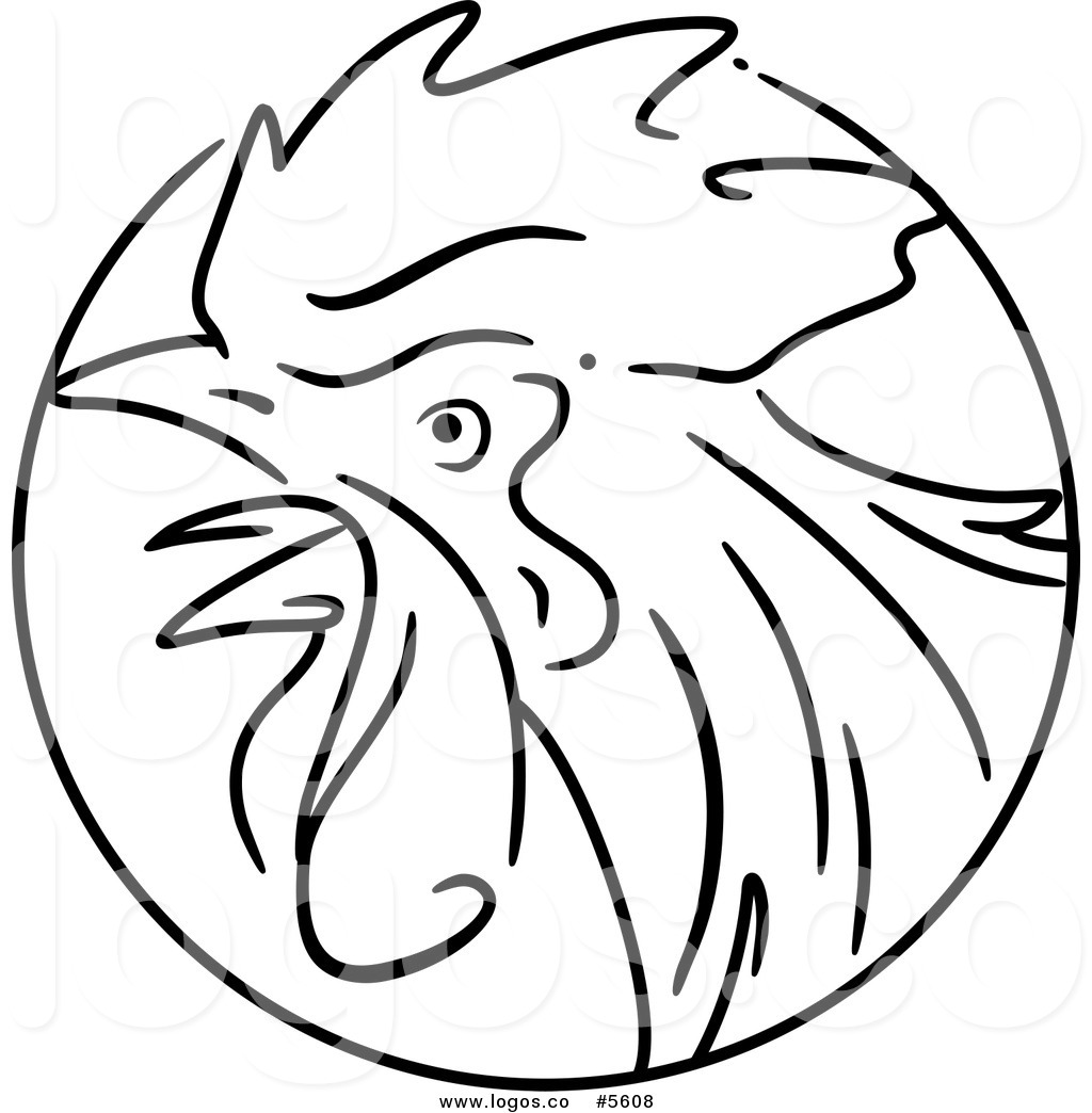 1024x1044 Royalty Free Vector Of A Logo Of A Black And White Chinese Zodiac