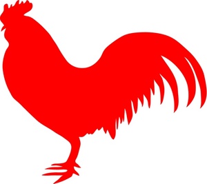 300x267 Rooster Clipart Image