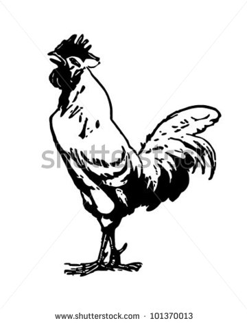 360x470 Rooster Clip Art Black White Clipart Panda