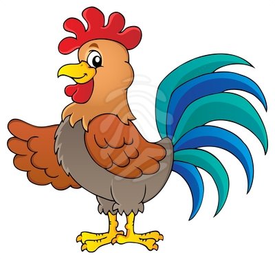400x377 Rooster Clipart