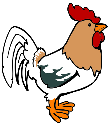 377x425 Rooster Cartoon 04