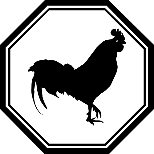 500x500 Chinese Horoscope Rooster Sign Clipart Transparent Png