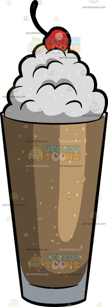361x1024 A Root Beer Soda Float Cartoon Clipart