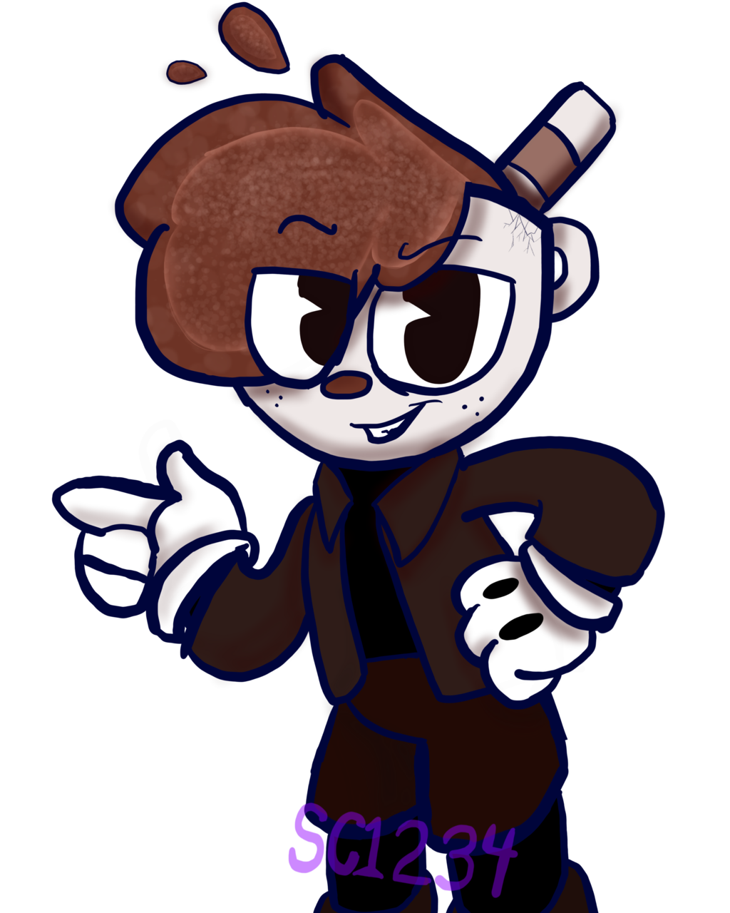 1024x1280 Rootbeer Float ( Cuphead Oc) By Speedycat1234