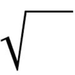 240x240 Square Root Symbol Clip Art