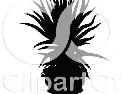 440x330 Black White Potted Plant Clip Art Potted Plants Black