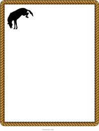 200x265 Border Clipart Free Western