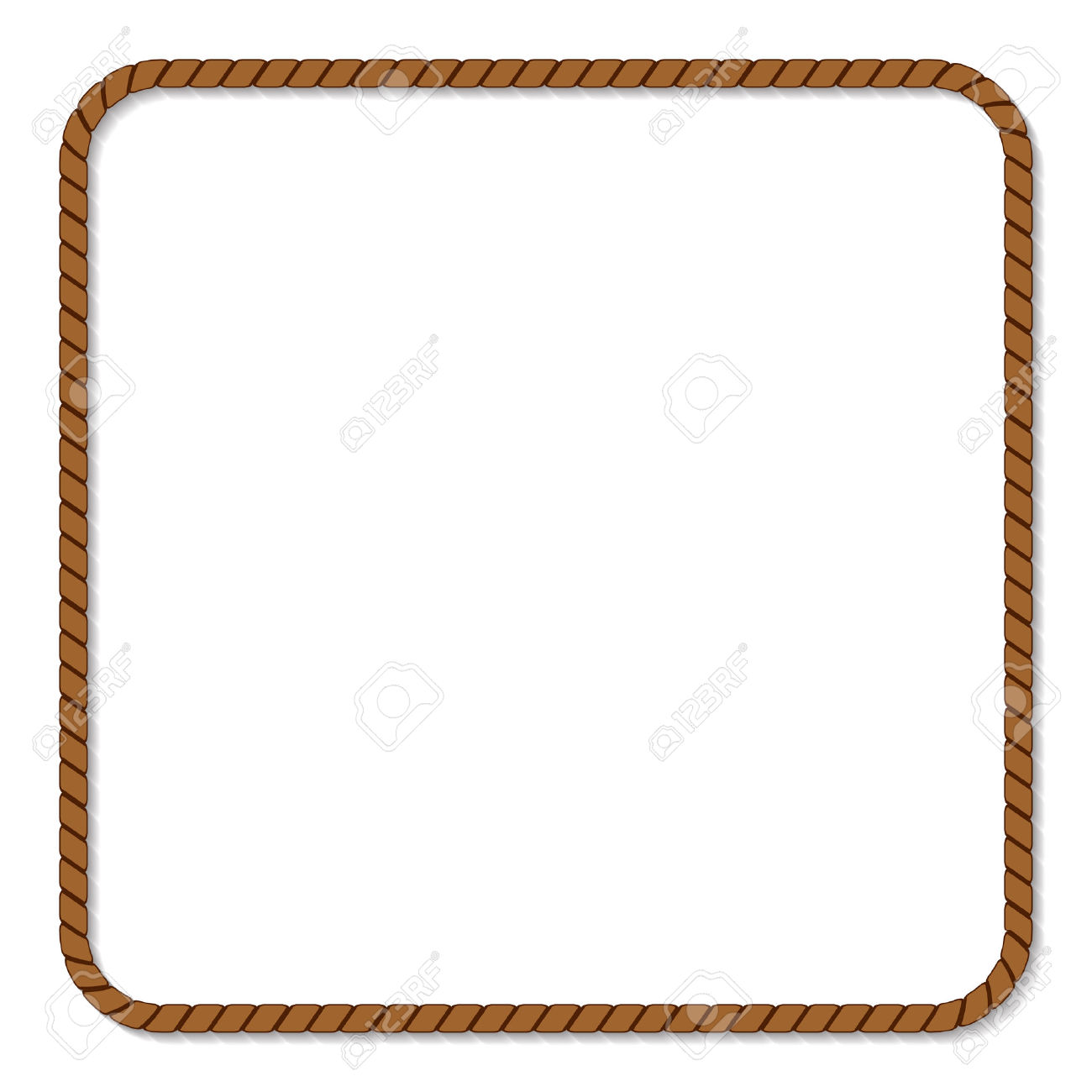 1300x1300 Rope Clipart Square Frame