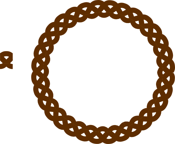 600x493 Brown Rope Border Clip Art