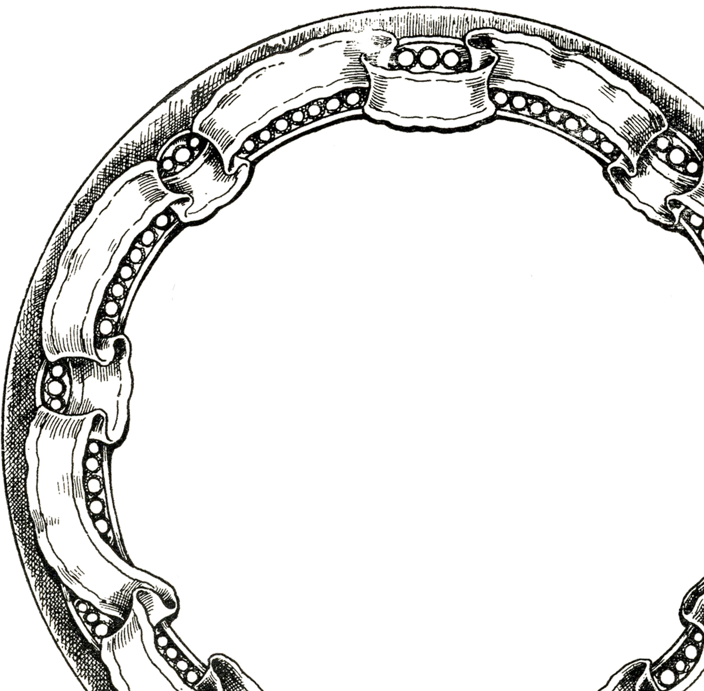 1444x1417 Vintage Clipart Circle