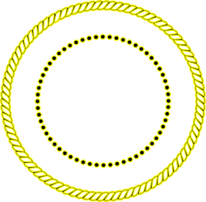 300x294 Yellow Rope Border Clip Art
