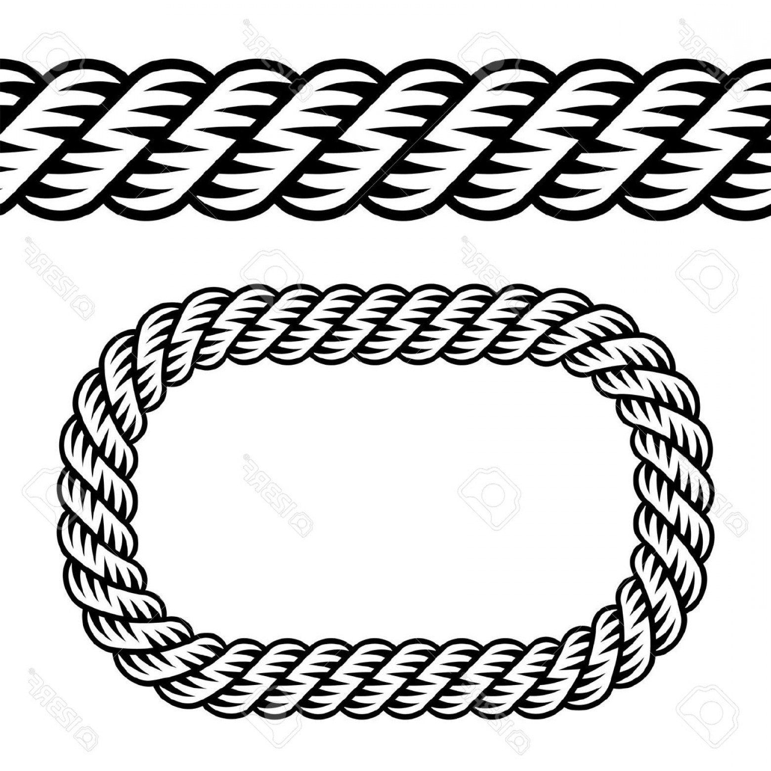 1560x1560 Rope Frame Silhouette Clipart