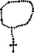 111x170 Rosary Beads Clipart