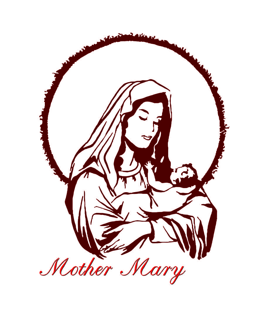 Mary mother is not interested. Богородица эскиз.