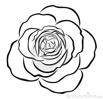 400x386 Graphics For Rose Outline Graphics