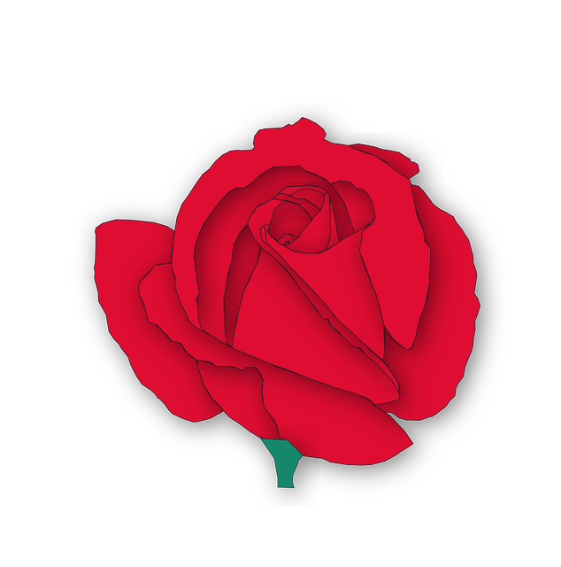 634x640 Cartoon Red Rose Flower Vector Free Psd,vector,icons