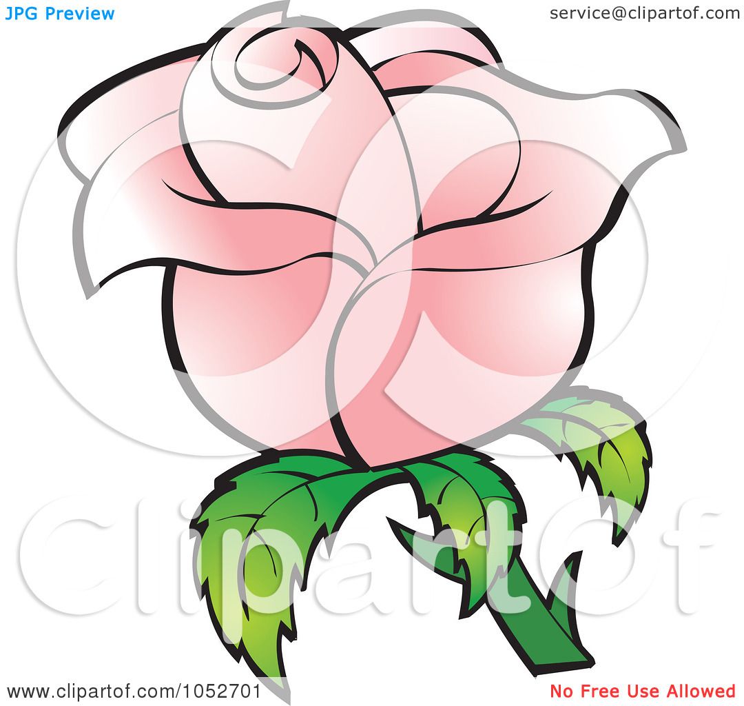 1080x1024 Royalty Free Vector Clip Art Illustration Of A Pretty Pink Rose By