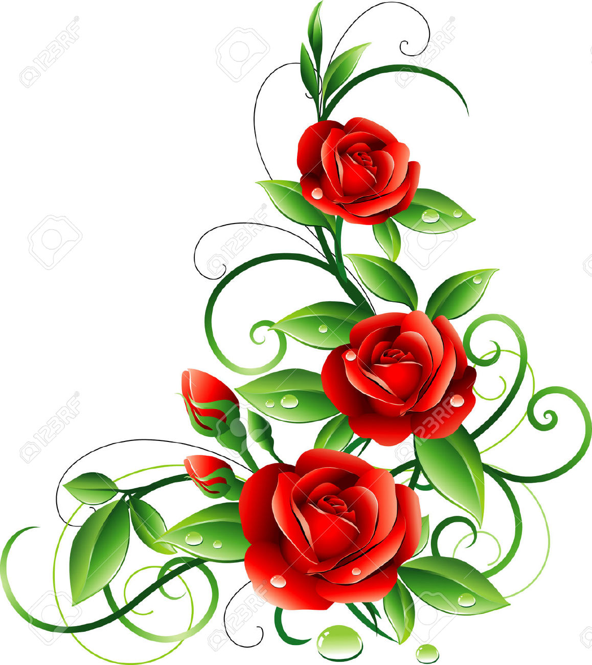 Rose Corner Clipart | Free download on ClipArtMag