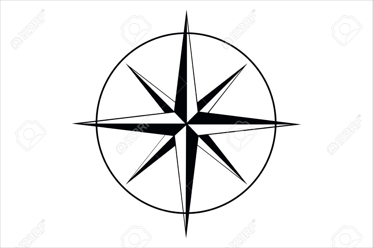 1300x866 Wind Rose Clipart