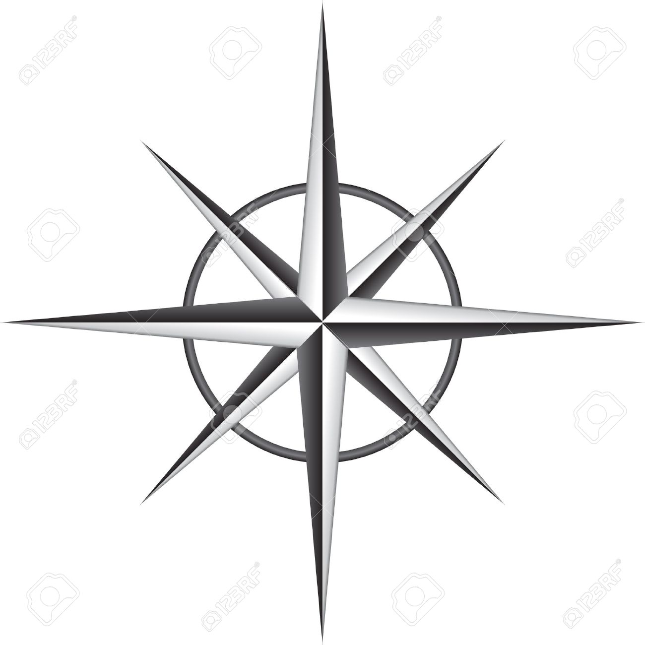 1300x1300 Illustration Of Compass Rose Stencil Projects