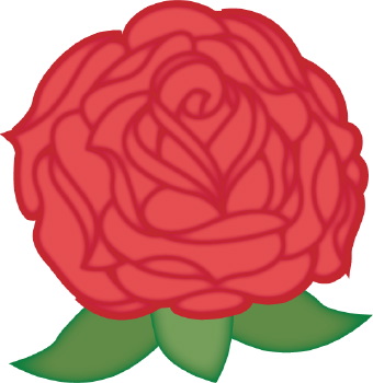 340x350 Rose Clip Art 2