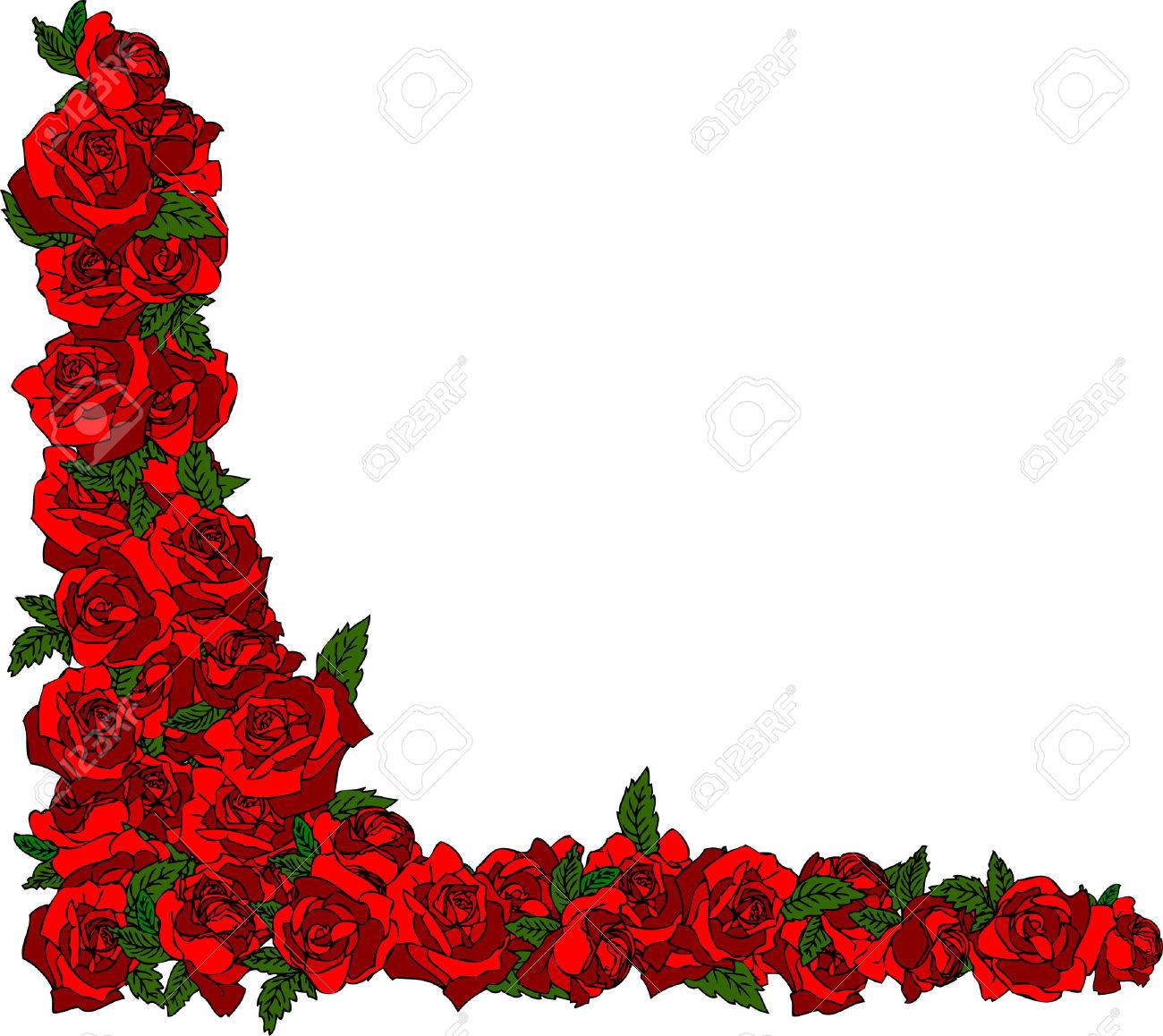 1300x1158 Rose Frame Royalty Free Cliparts, Vectors, And Stock Illustration
