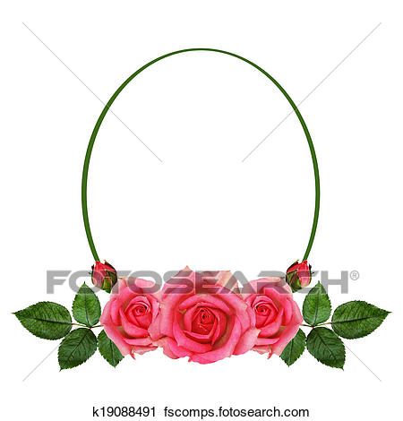 450x470 Stock Photography Of Rose Flowers Arrangement And Frame K19088491