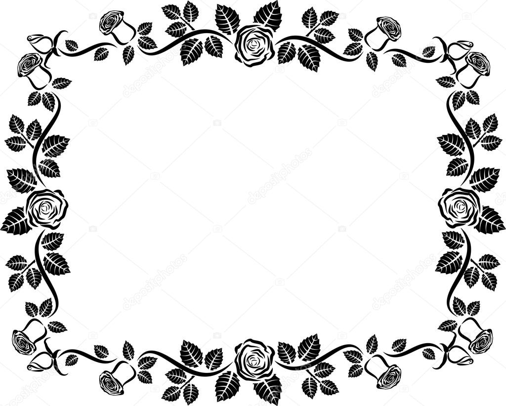 Rose Frame Clipart | Free download on ClipArtMag