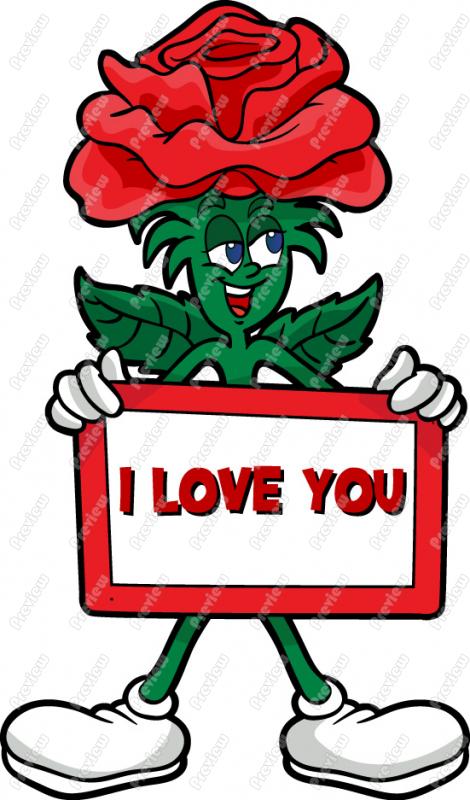 470x800 Rose Saying I Love You Clip Art
