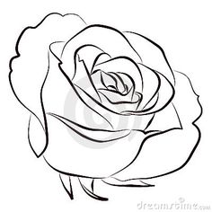 Rose Line Drawing | Free download on ClipArtMag