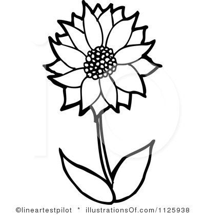 400x420 Free Outline Pictures Of Flowers