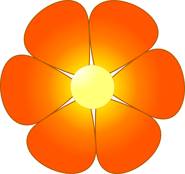 600x564 Flower Clip Art