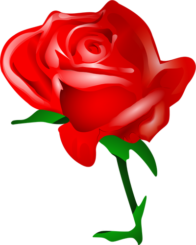 400x500 Red Rose Vector Art Public Domain Vectors