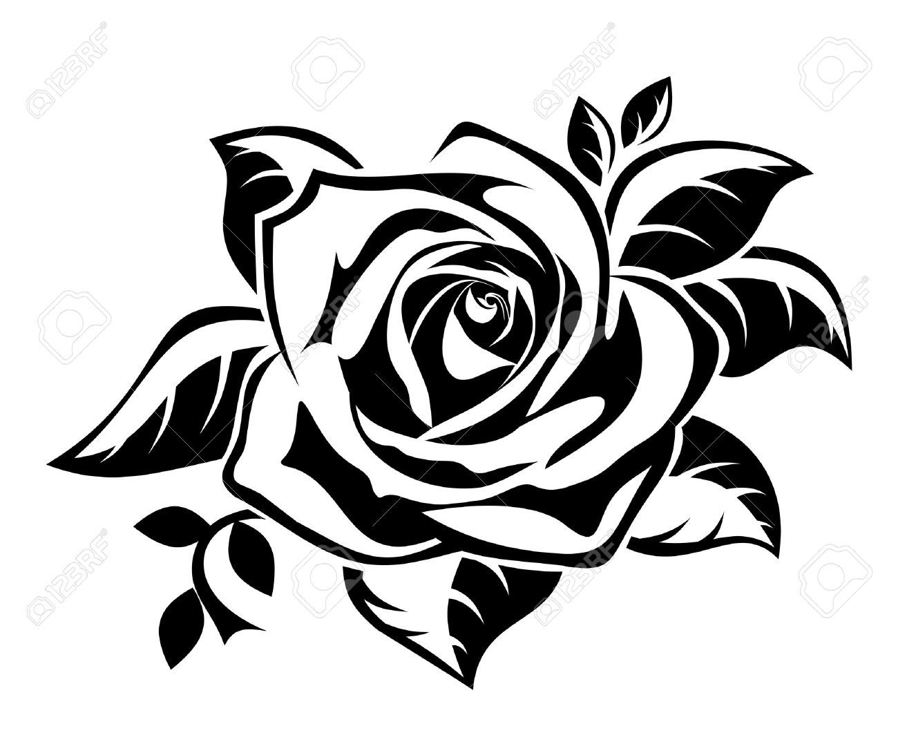 1300x1090 White Rose Clipart Rose Outline