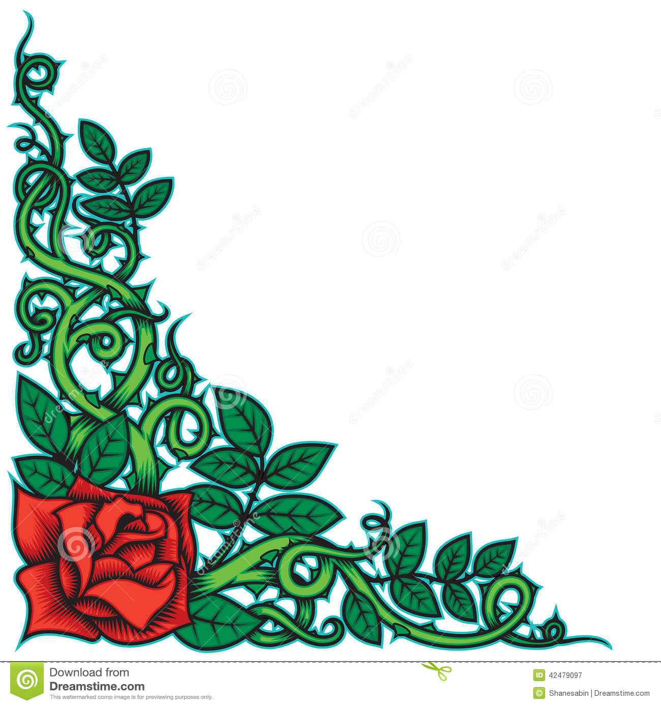 1300x1390 Vine Clipart Rose Thorns