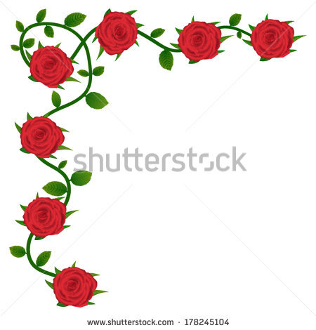 450x470 Rose Vine Clipart
