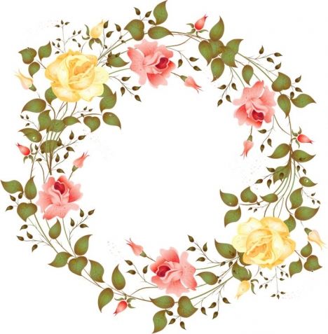 Rose Wreath Clipart