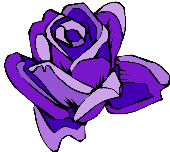 553x493 Purple Rose Clipart