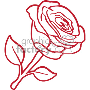 300x300 Royalty Free Red Rose Svg Cut File 403783 Vector Clip Art Image