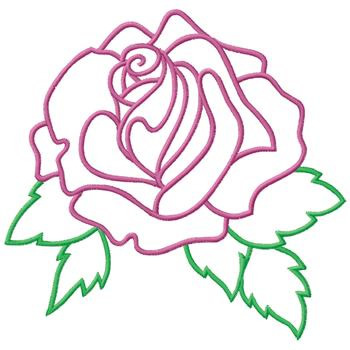350x350 Rose Clip Art Outline Cliparts