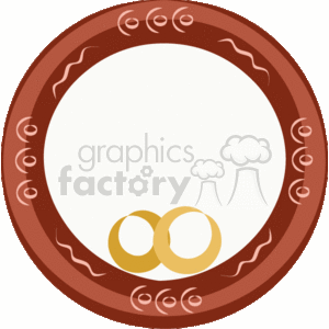 300x300 Royalty Free Round Photo Frame 133813 Vector Clip Art Image