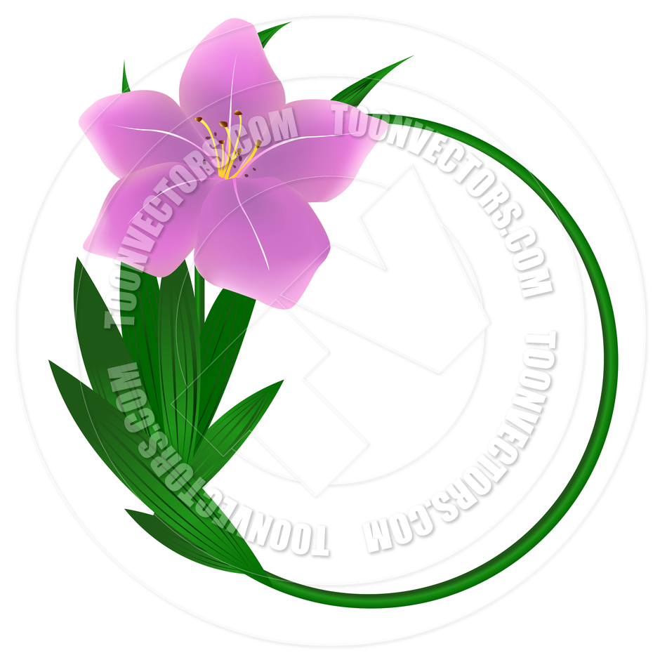 940x940 Beautiful Round Lily Flower Background By Pixxart Toon Vectors