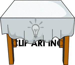 300x260 Round Table Clipart Black And White