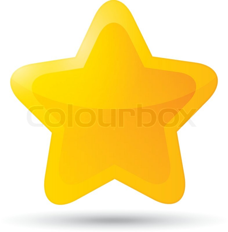 786x800 Golden Star Icon On White Background. Five Pointed Shiny Star