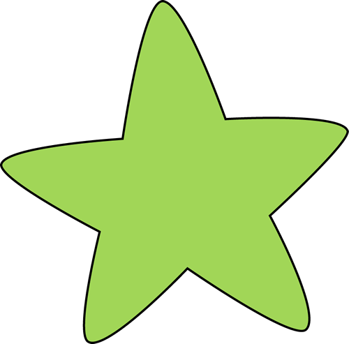 500x493 Green Rounded Star Clip Art