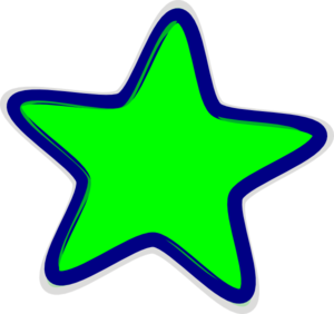 300x282 Green Star Clipart