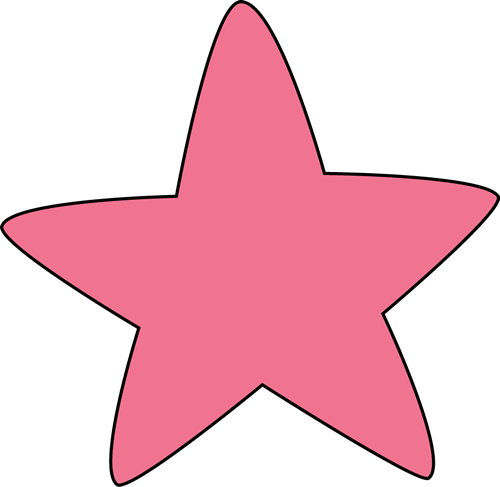 500x487 Pink Rounded Star Clip Art
