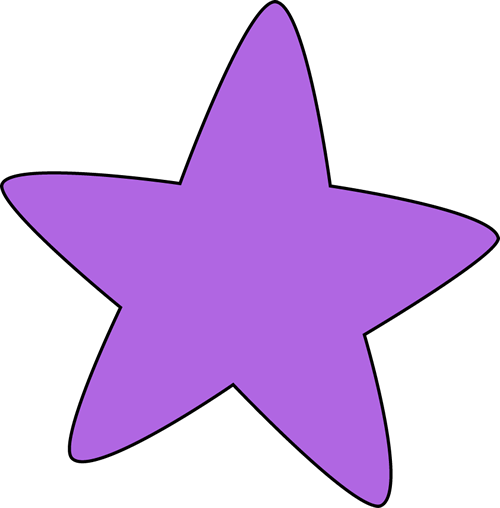 500x508 Purple Rounded Star Clip Art