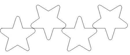 450x192 Rounded Star Patterns